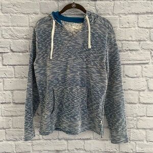 Hang Ten Women's Blue Pullover Poncho Hoodie Size Small